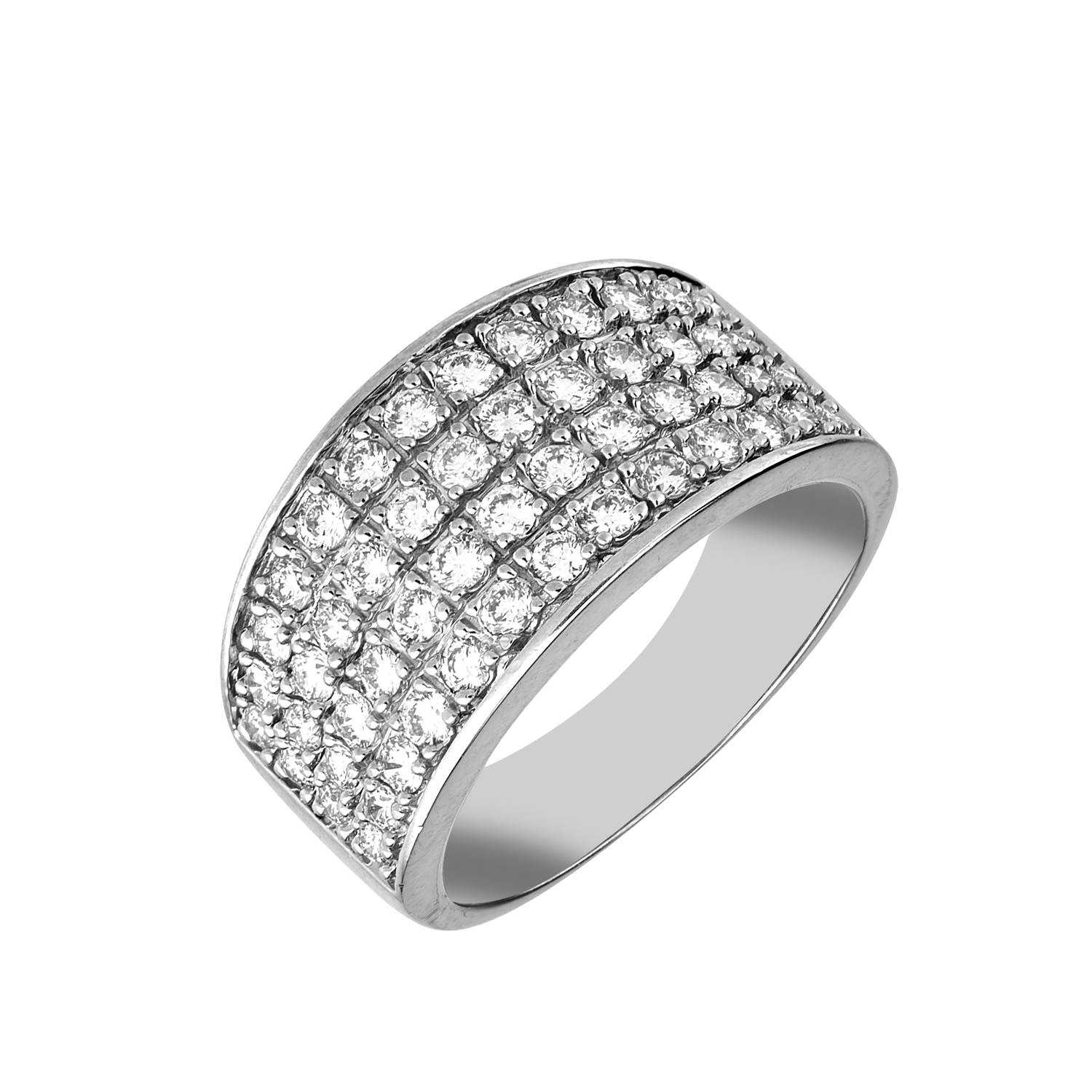 Bague pavée brillants Gerphagnon