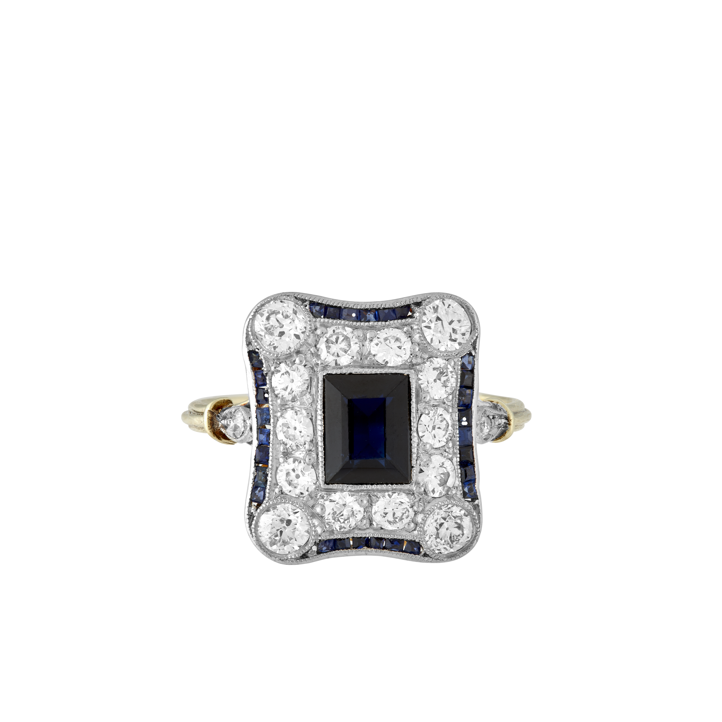 Bague Saphirs et diamants vers 1925 Gerphagnon