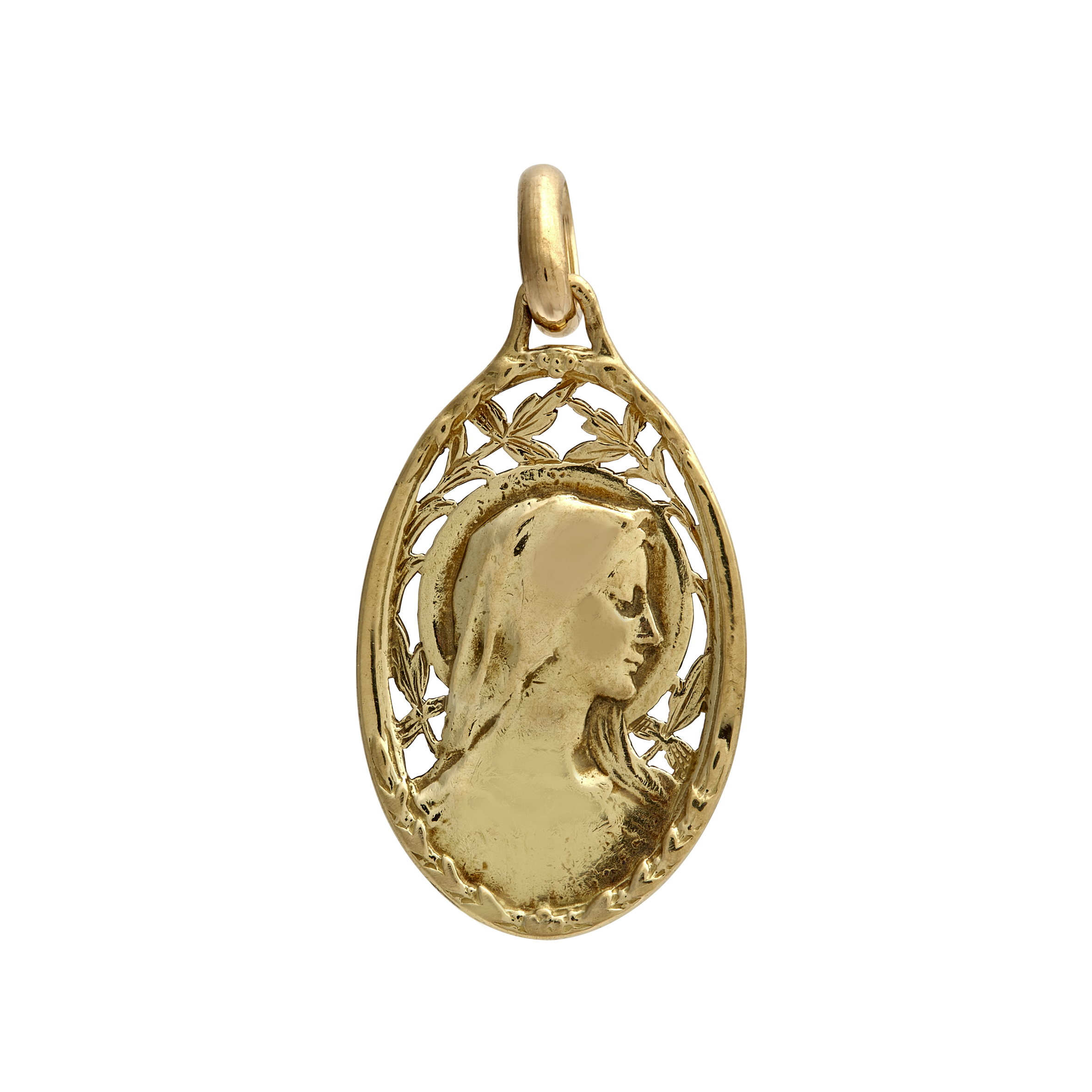 Médaille ovale vierge vers 1910 Gerphagnon