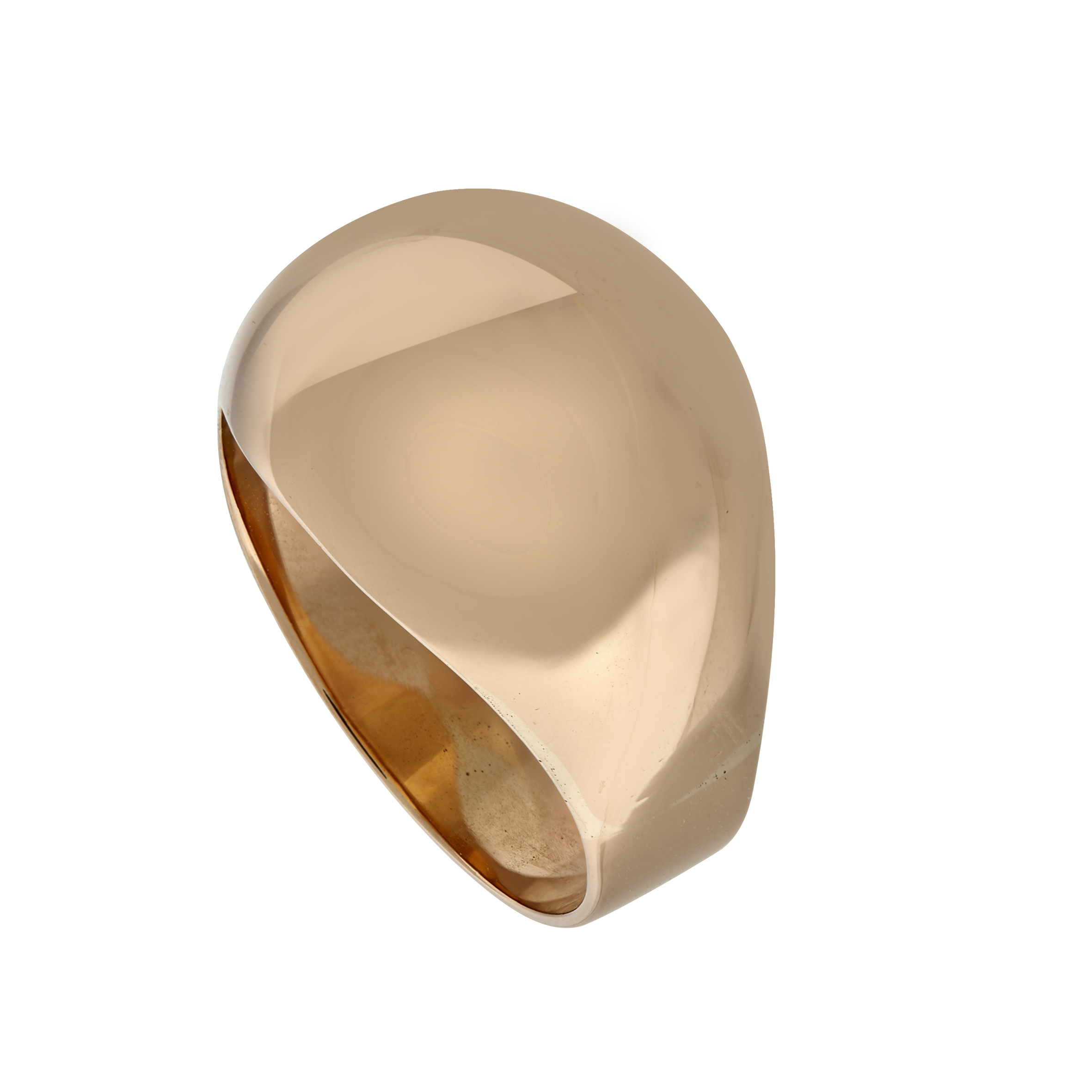 Bague boule or rose Gerphagnon