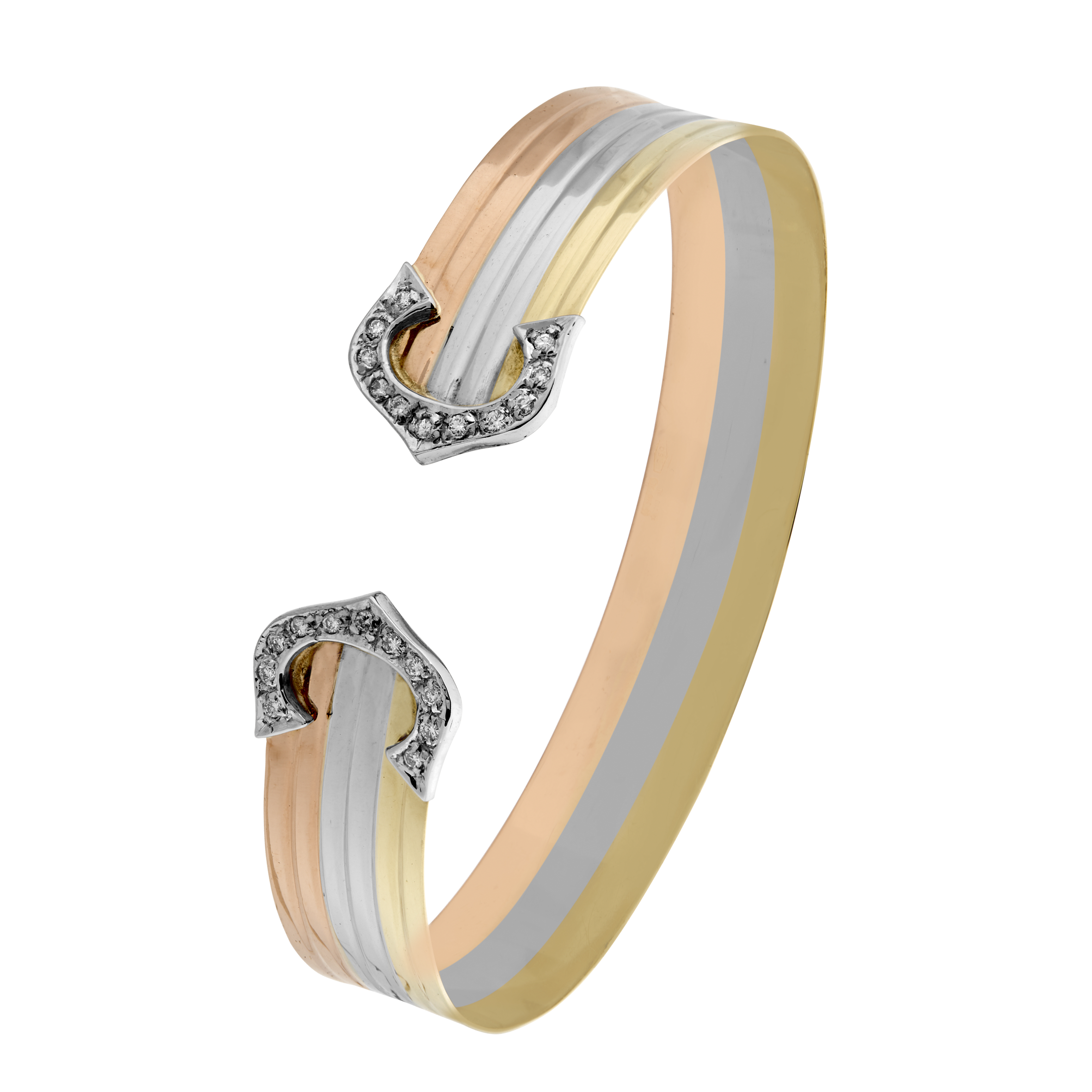 Bracelet 3 ors "C" diamants Gerphagnon
