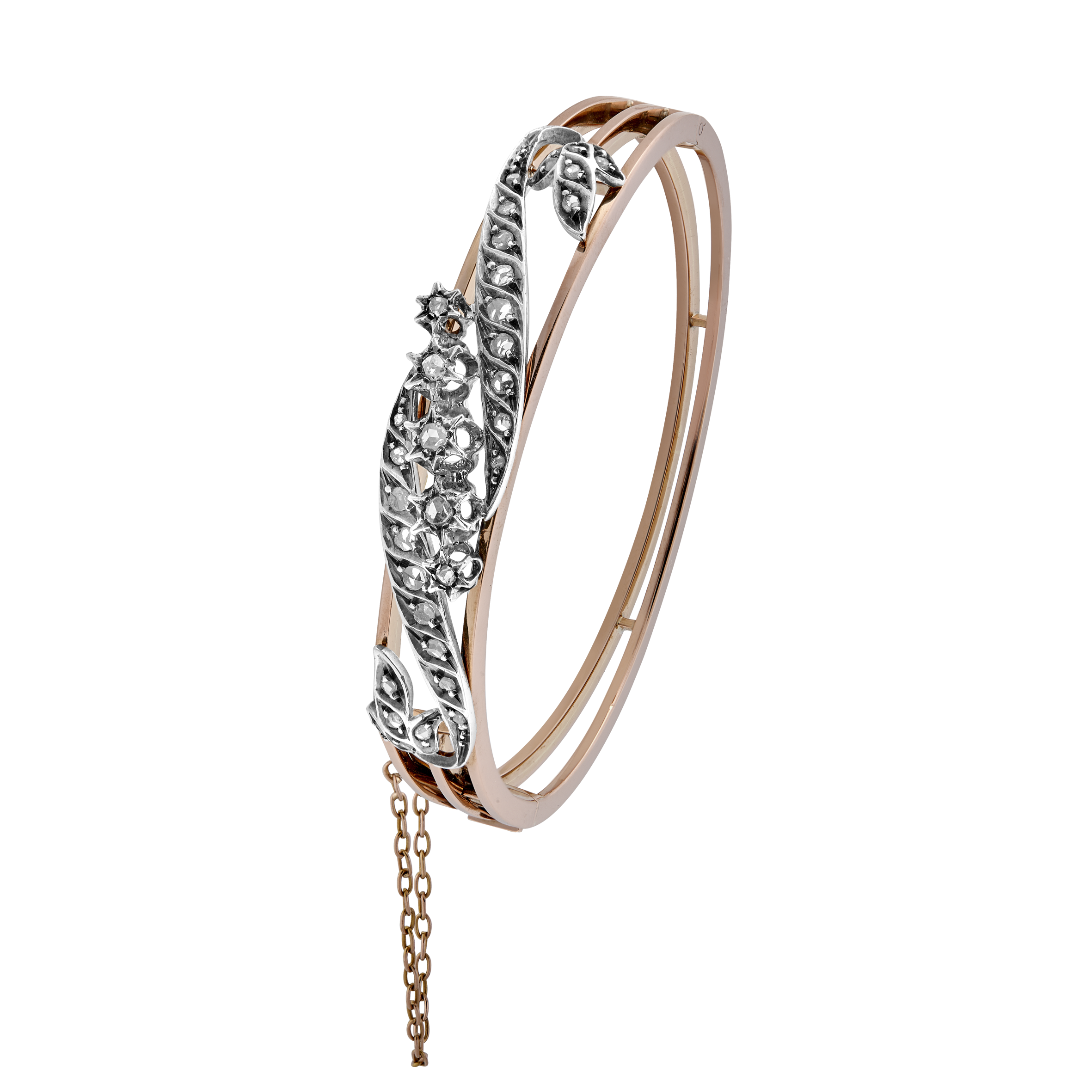 Bracelet Napoléon III roses de diamants Gerphagnon
