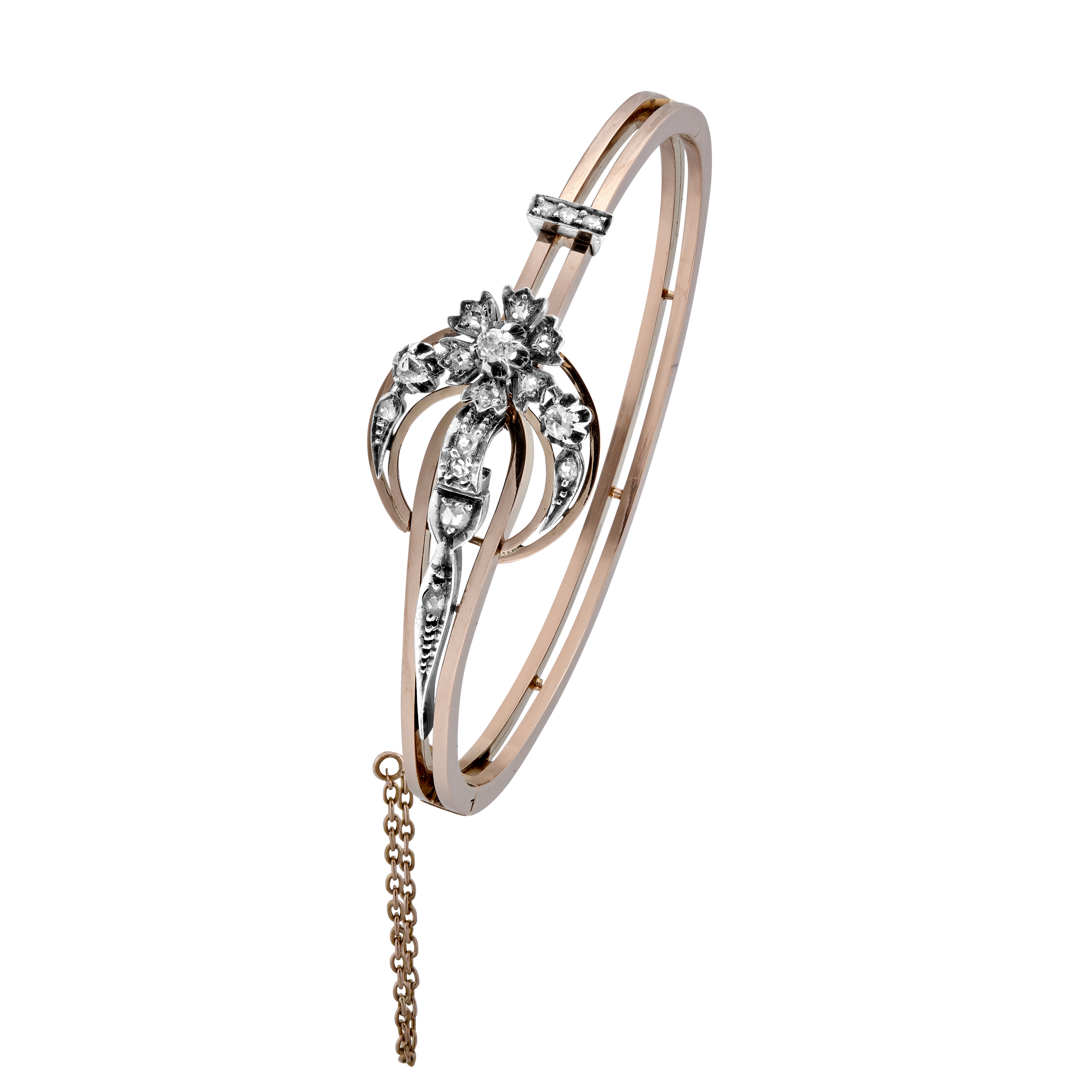 Bracelet Napoléon III roses de diamants Gerphagnon