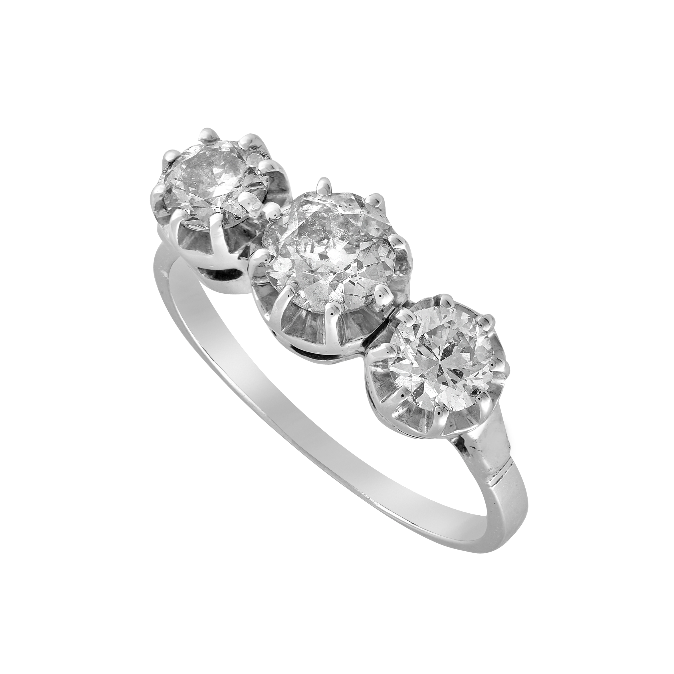 Bague Trilogie diamants 1,55 carat Gerphagnon