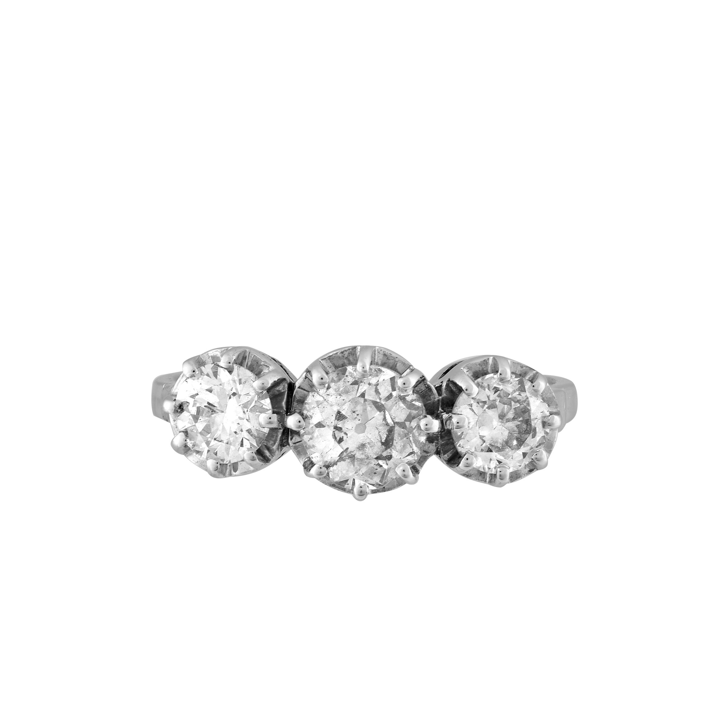 Bague Trilogie diamants 1,55 carat Gerphagnon