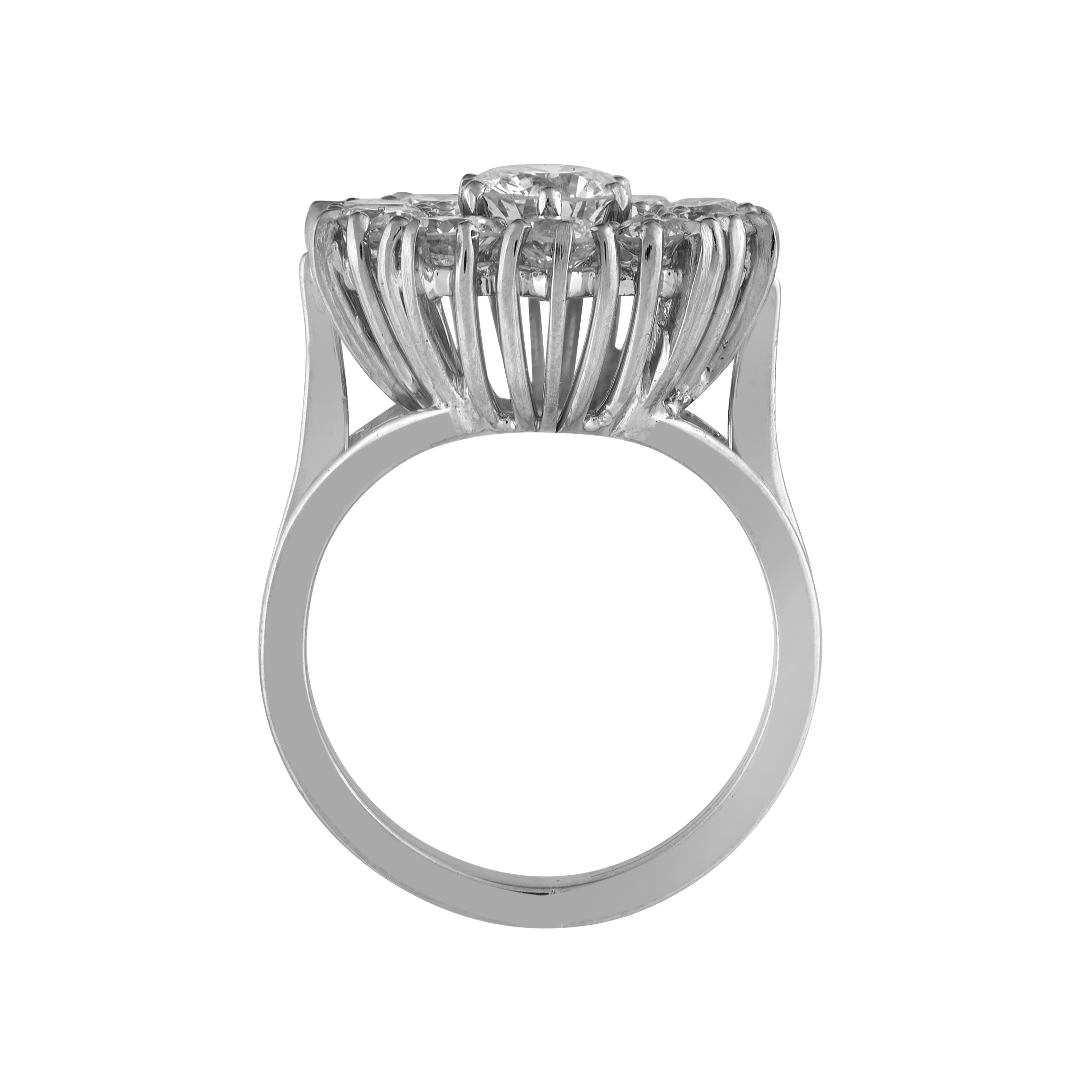 Bague marguerite diamants 1,75 carat Gerphagnon