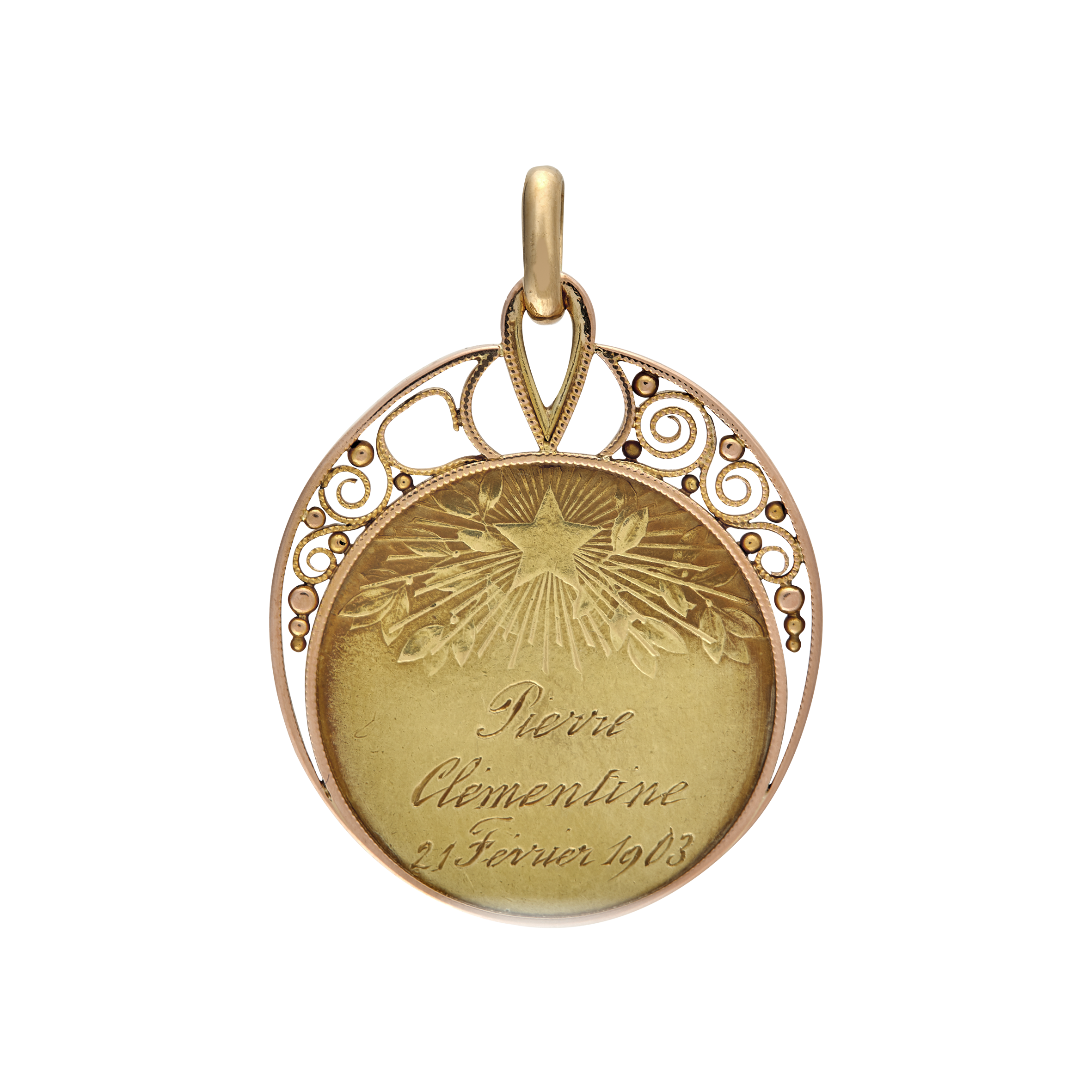 Médaille Femme "Belle Epoque " vers 1900 Gerphagnon