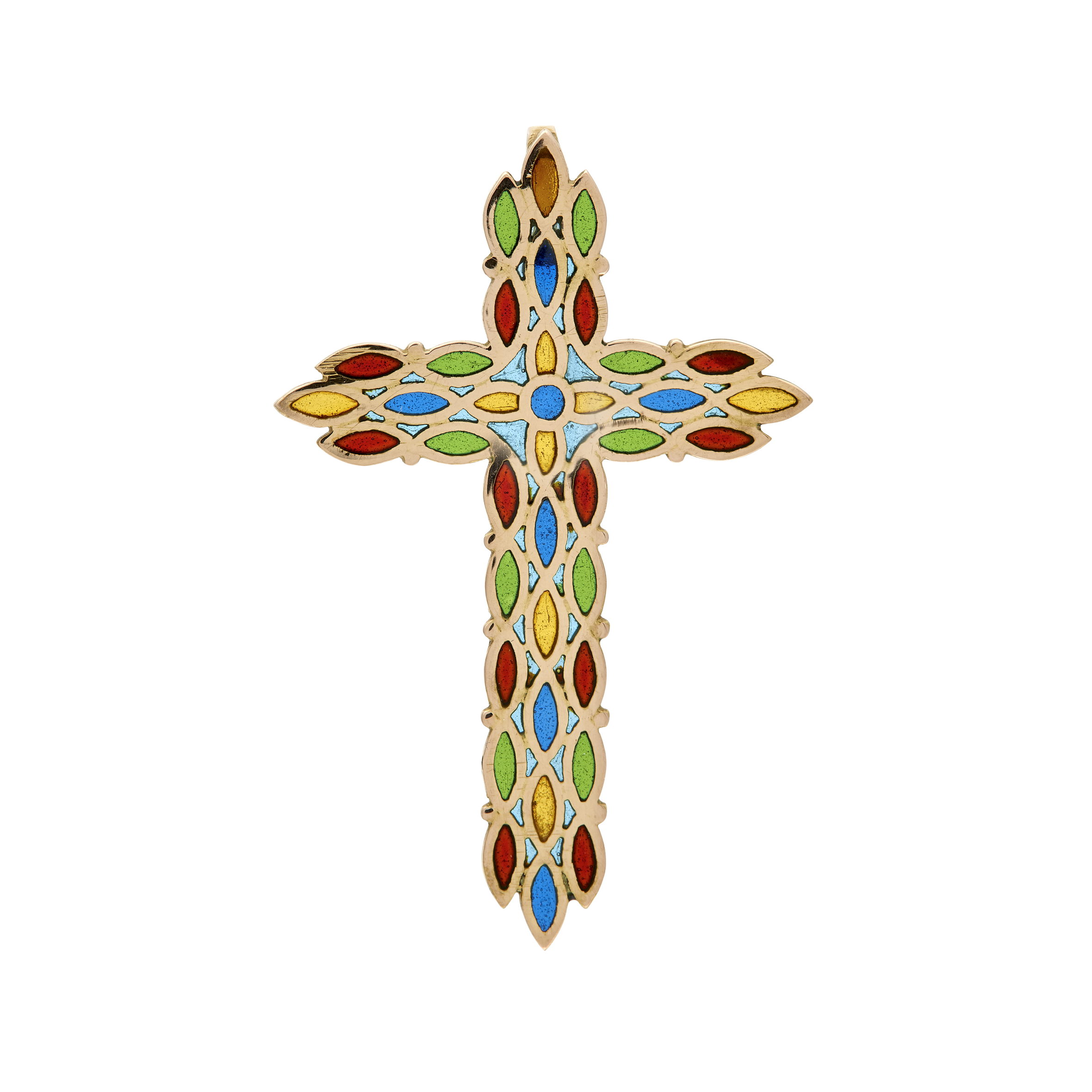 Croix émail multicolore Gerphagnon