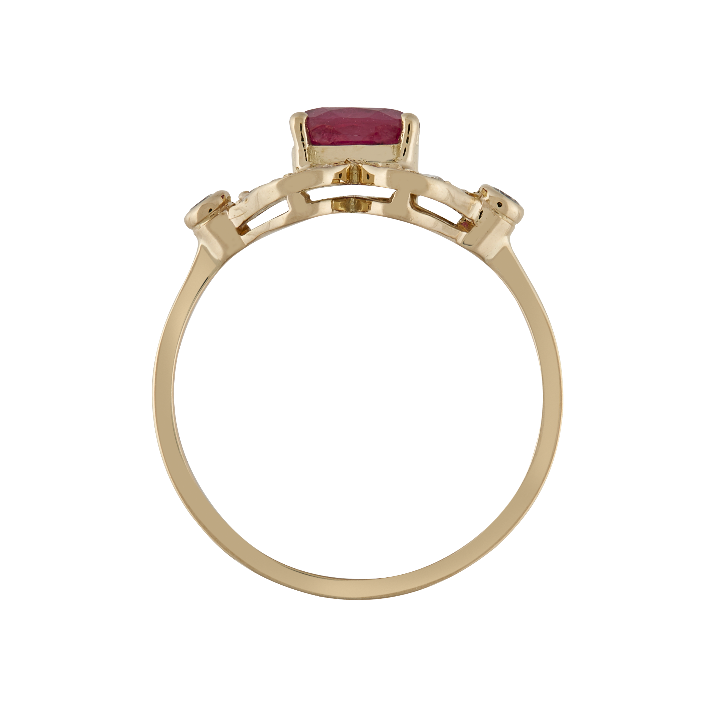 Bague rubis et brillants Gerphagnon