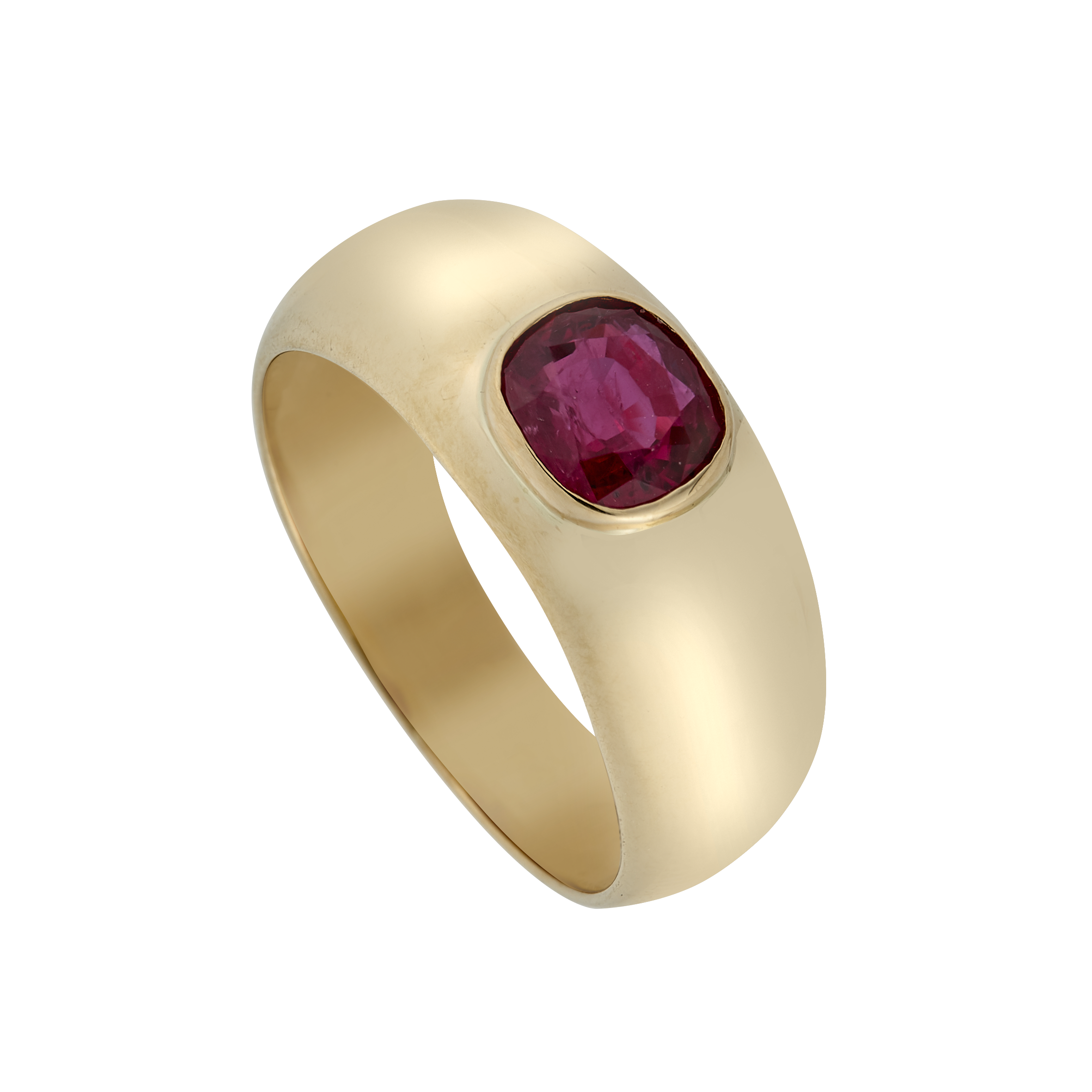 Bague jonc rubis Gerphagnon