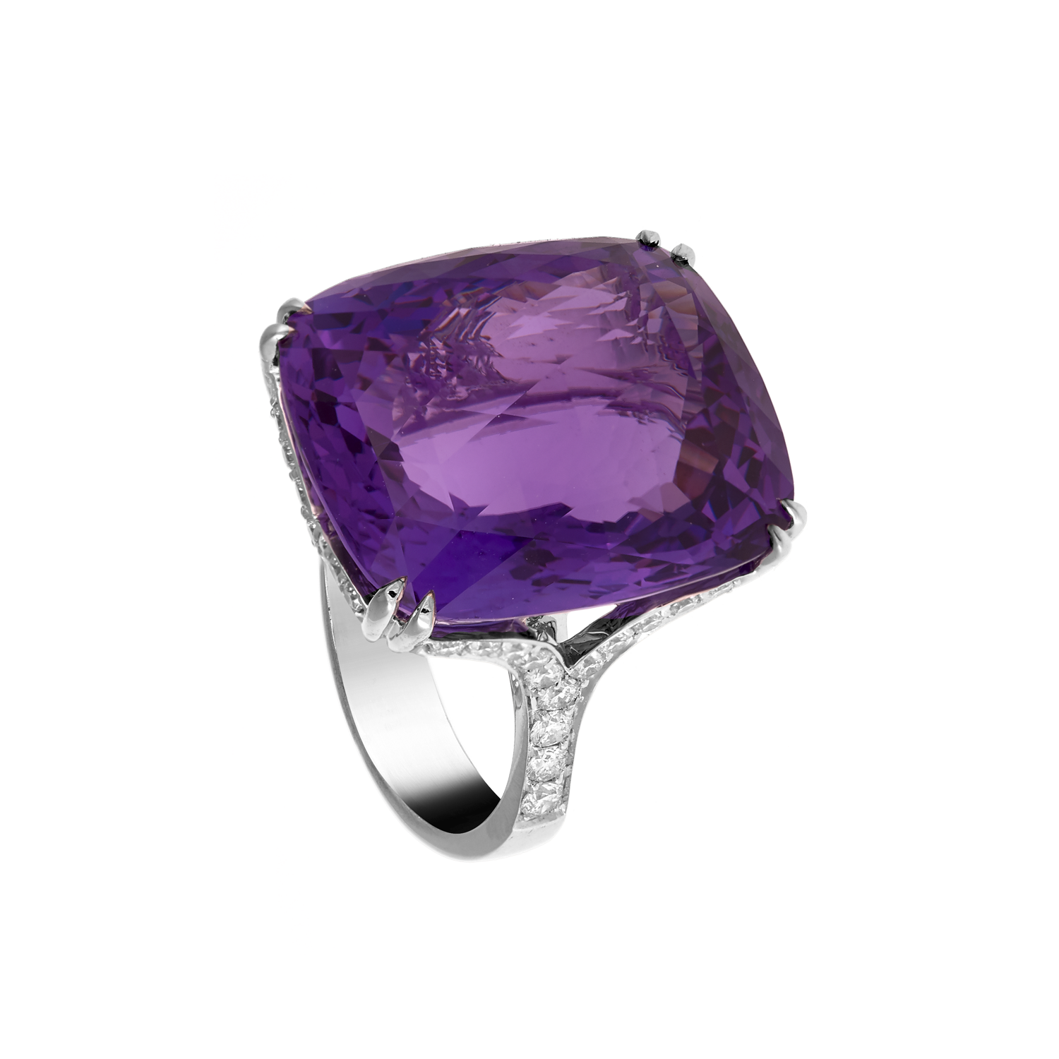 Bague Améthyste et Diamants Gerphagnon