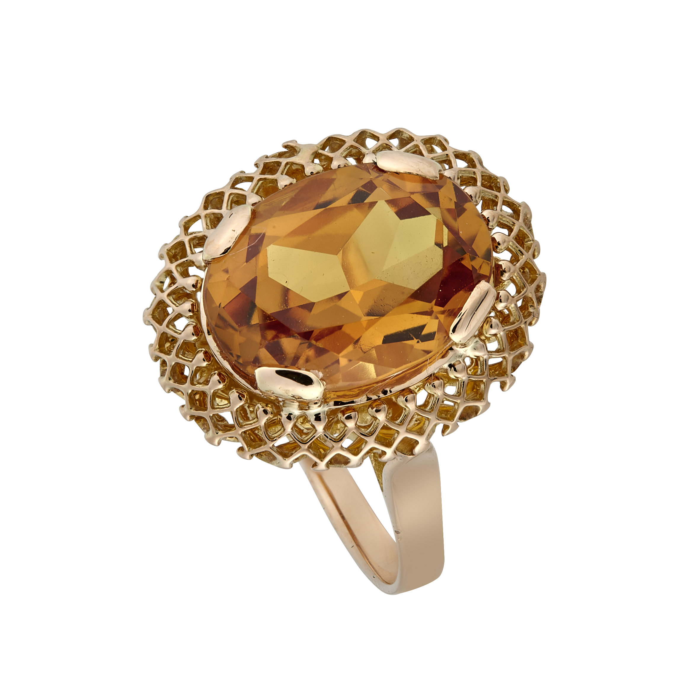 Bague citrine vers 1960 Gerphagnon
