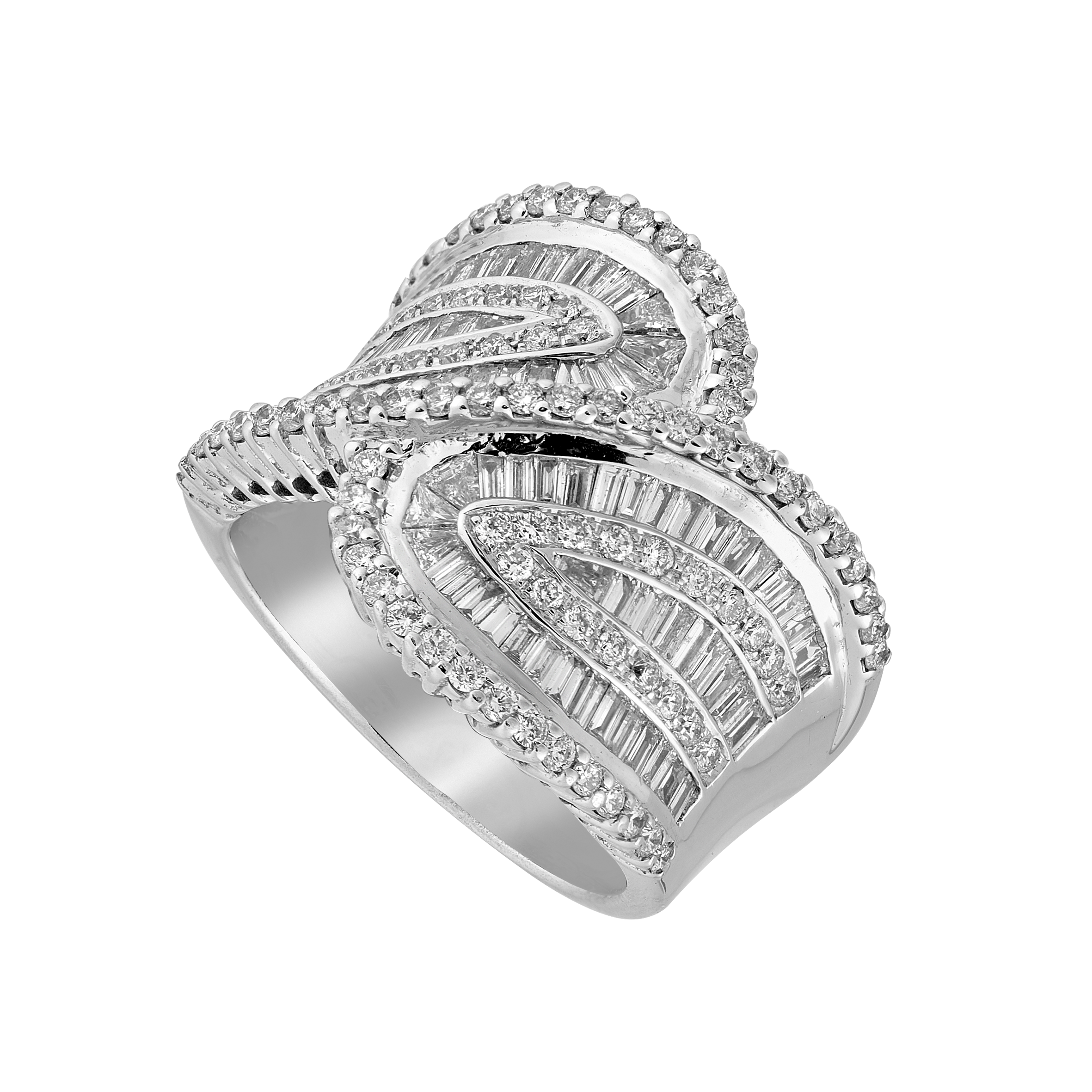 Bague croisée diamants 4,20 carats Gerphagnon