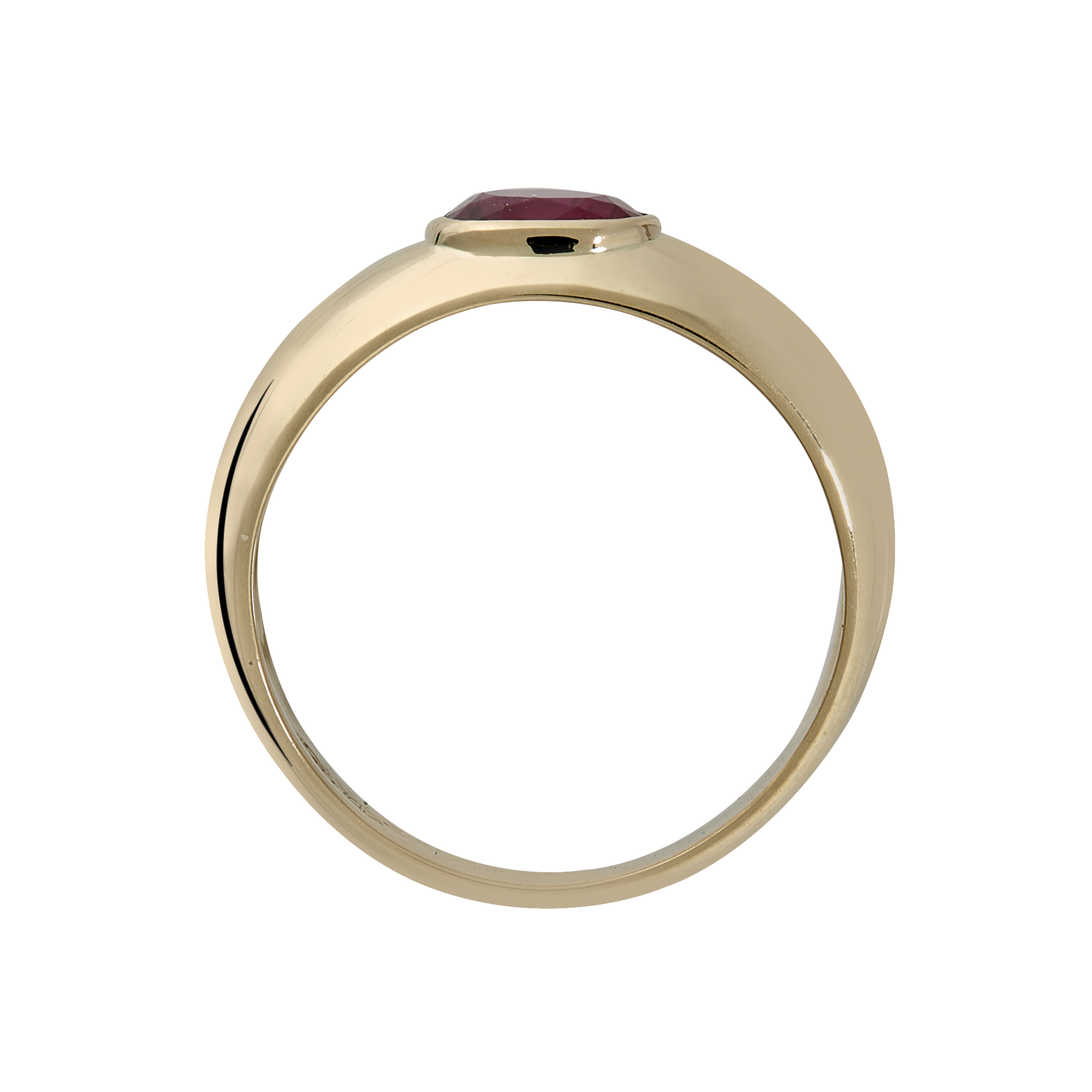 Bague jonc rubis Gerphagnon