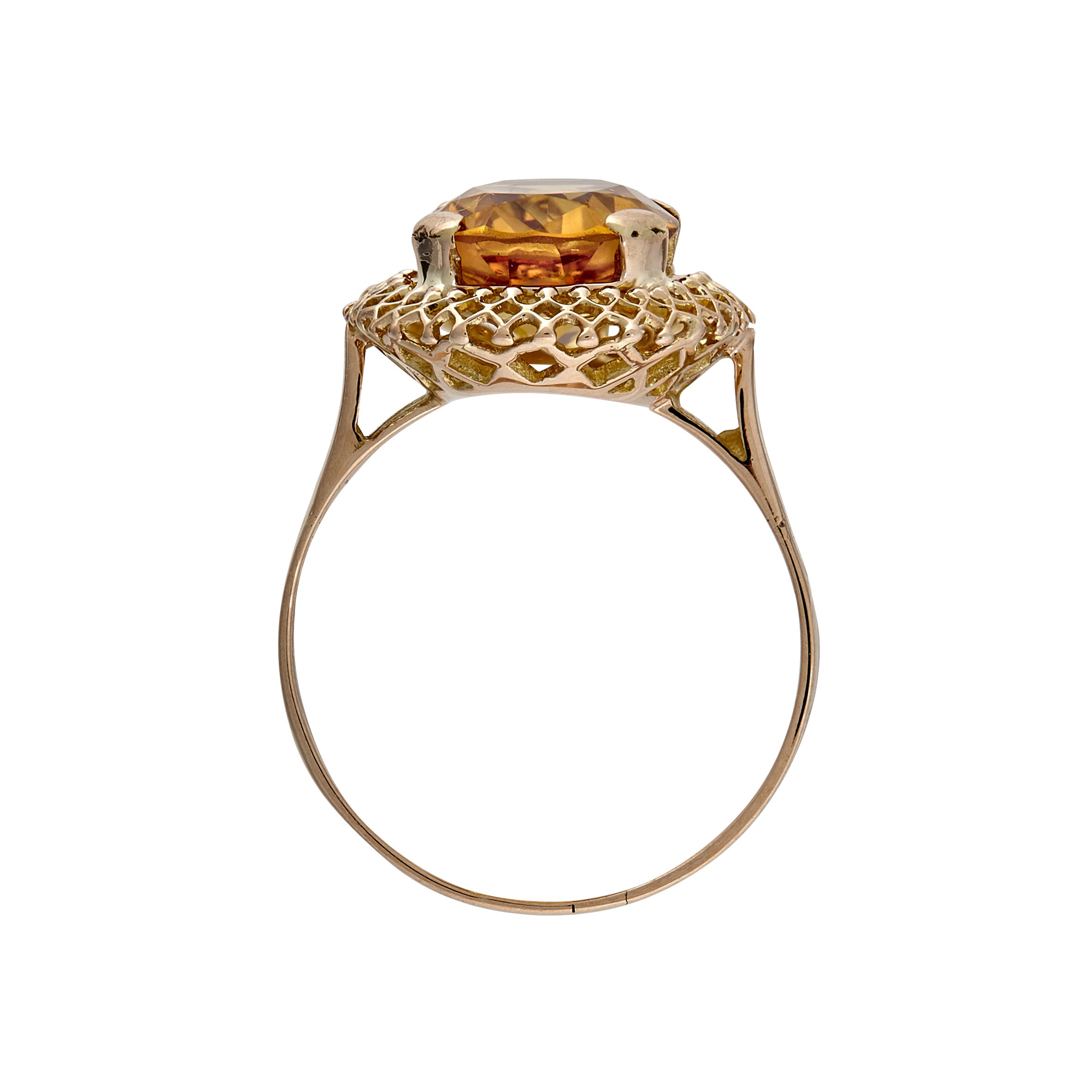 Bague citrine vers 1960 Gerphagnon