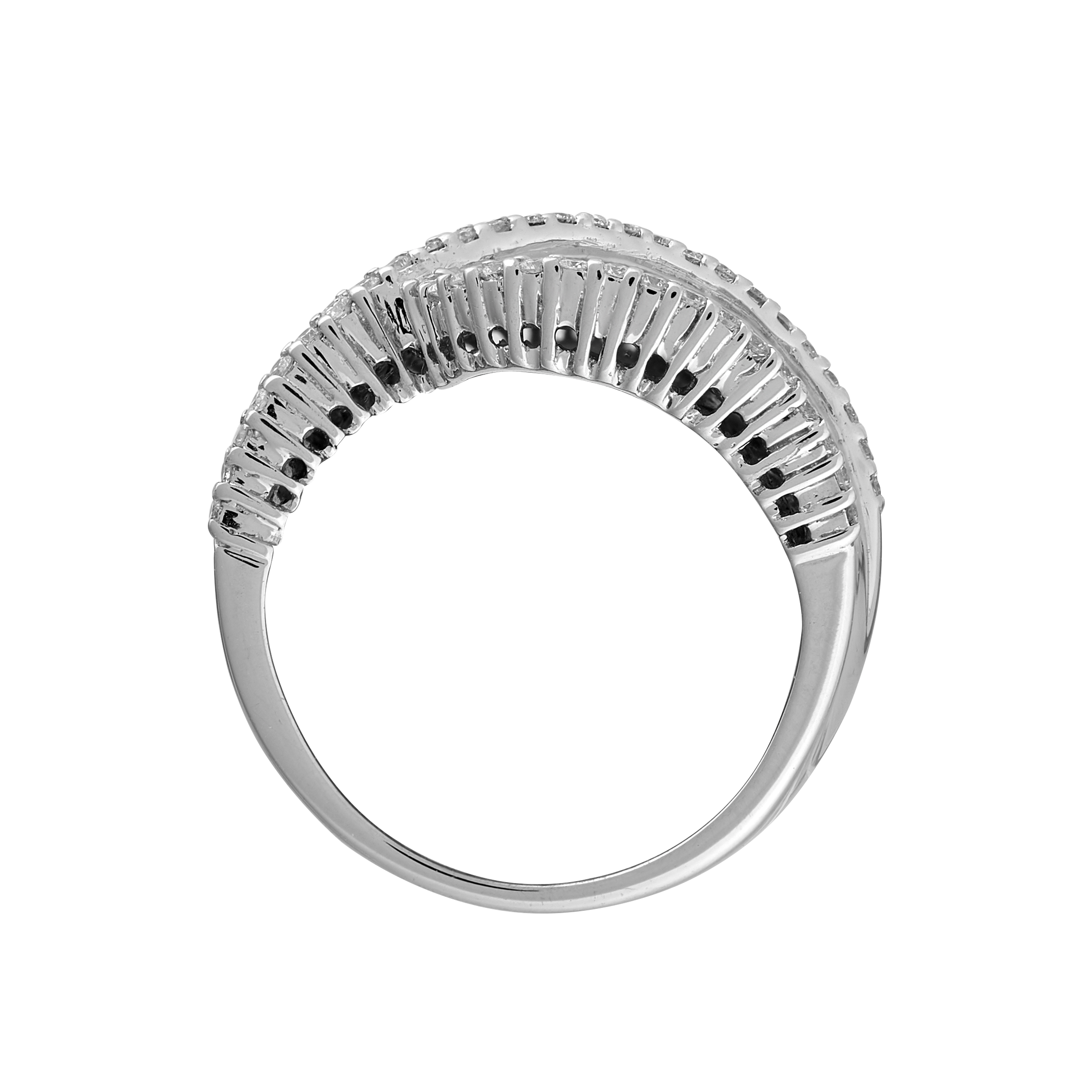 Bague croisée diamants 4,20 carats Gerphagnon