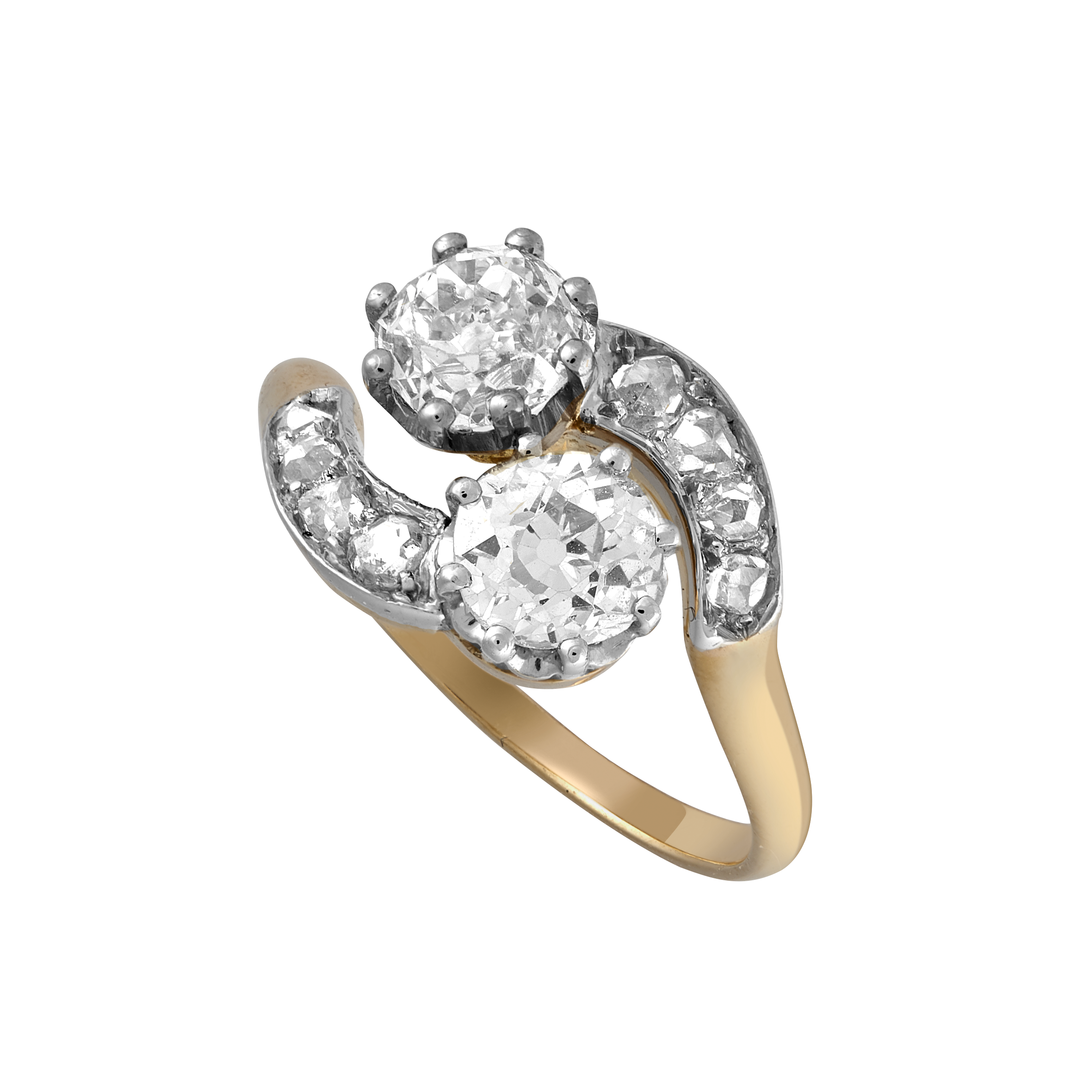 Bague "vous et moi" vers 1910 Gerphagnon