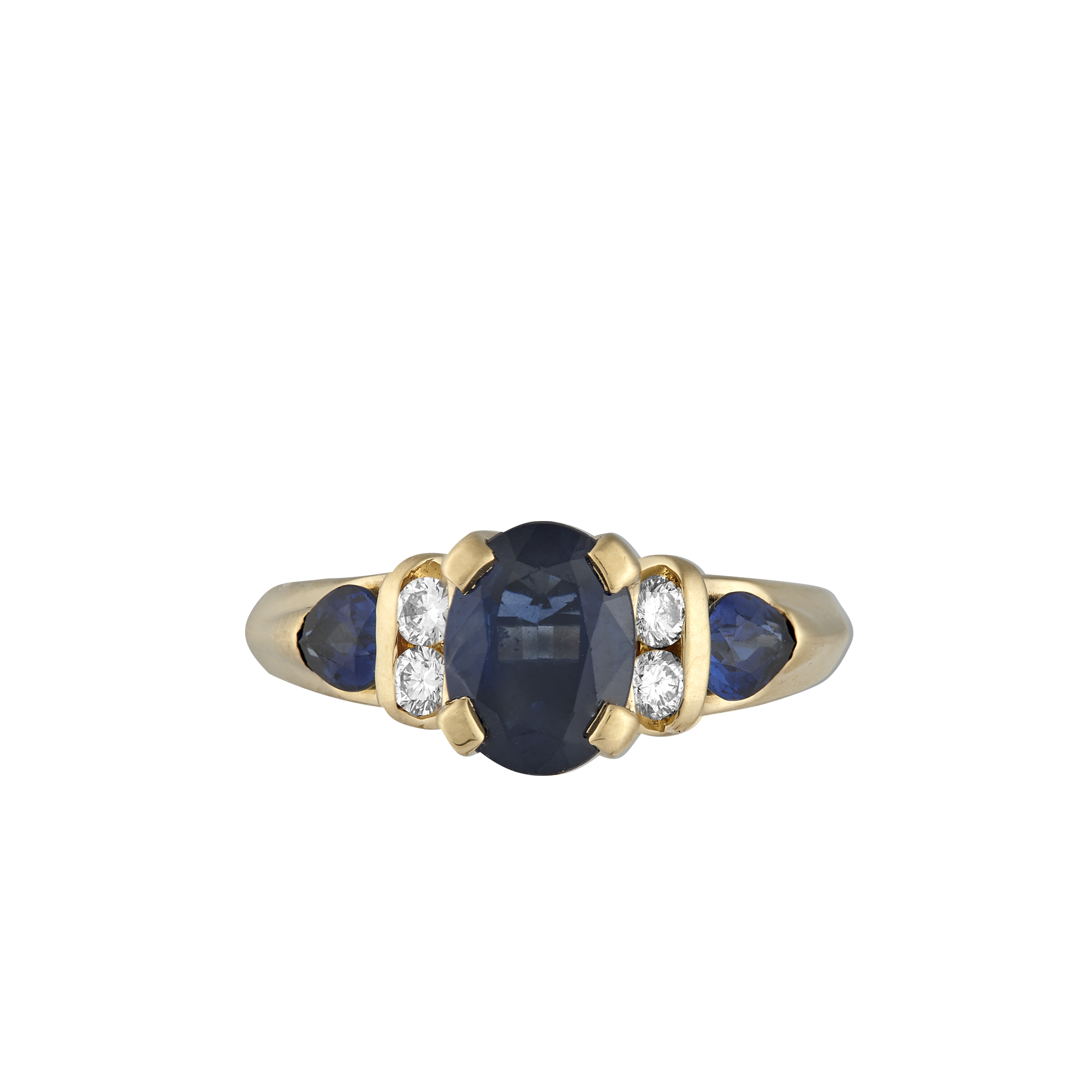 Bague saphirs et diamants Gerphagnon