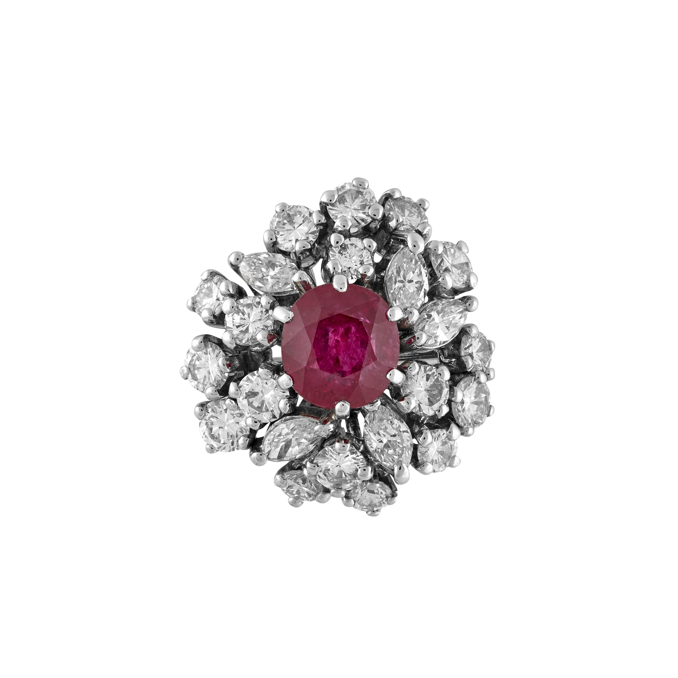 Bague rubis et diamants Gerphagnon