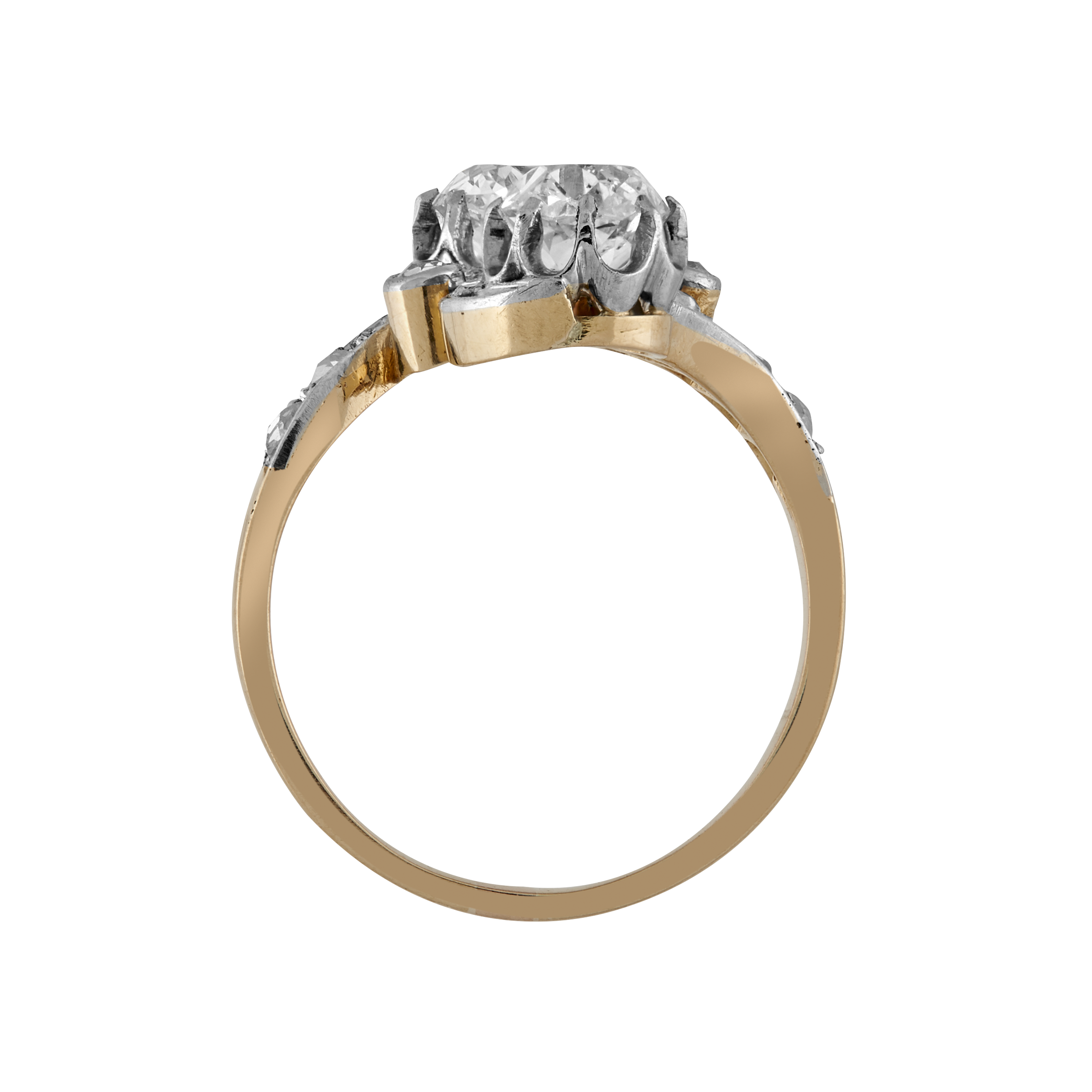 Bague Esse diamants vers 1910 Gerphagnon