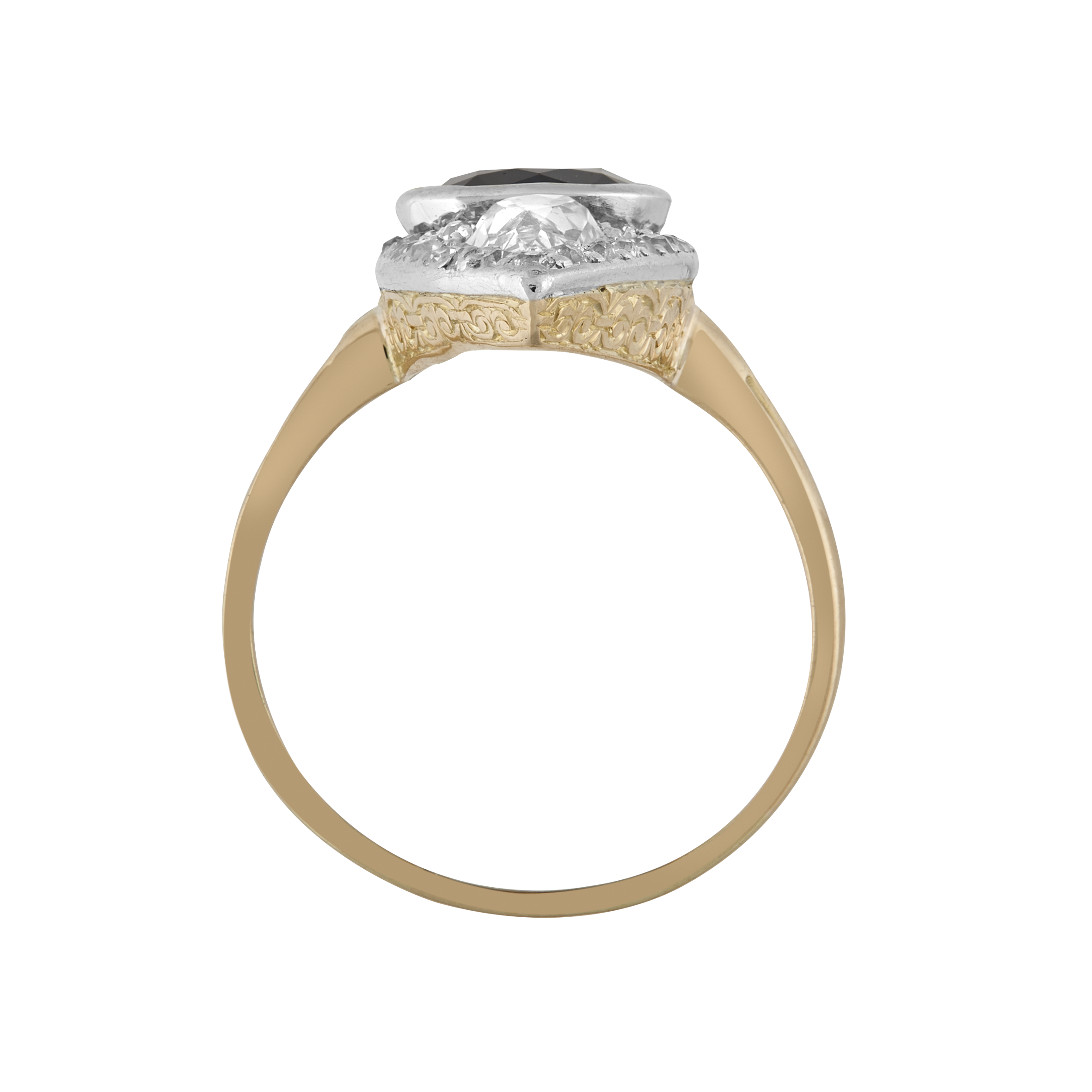 Bague losange diamants vers 1910 Gerphagnon