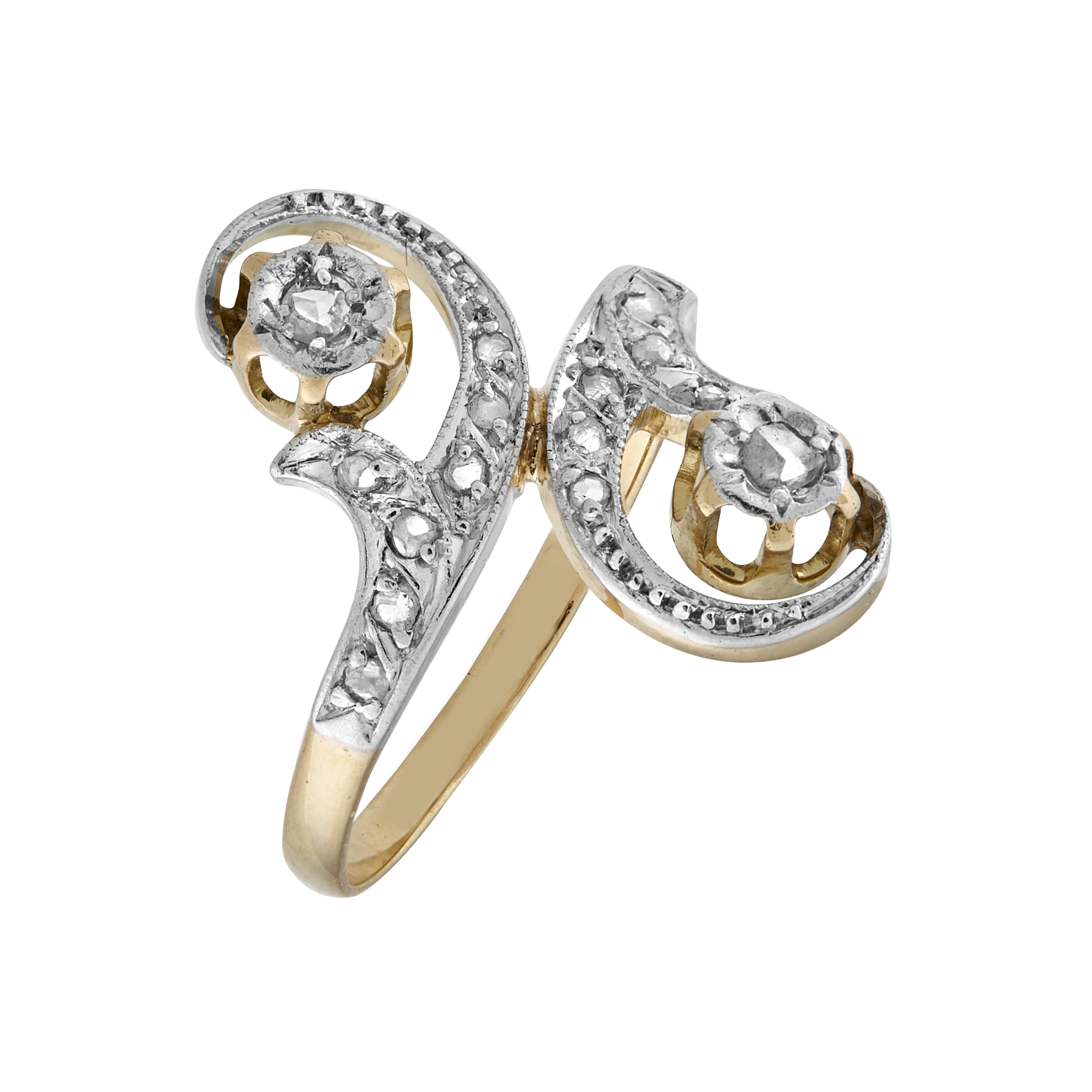 Bague Esse diamants vers 1910 Gerphagnon