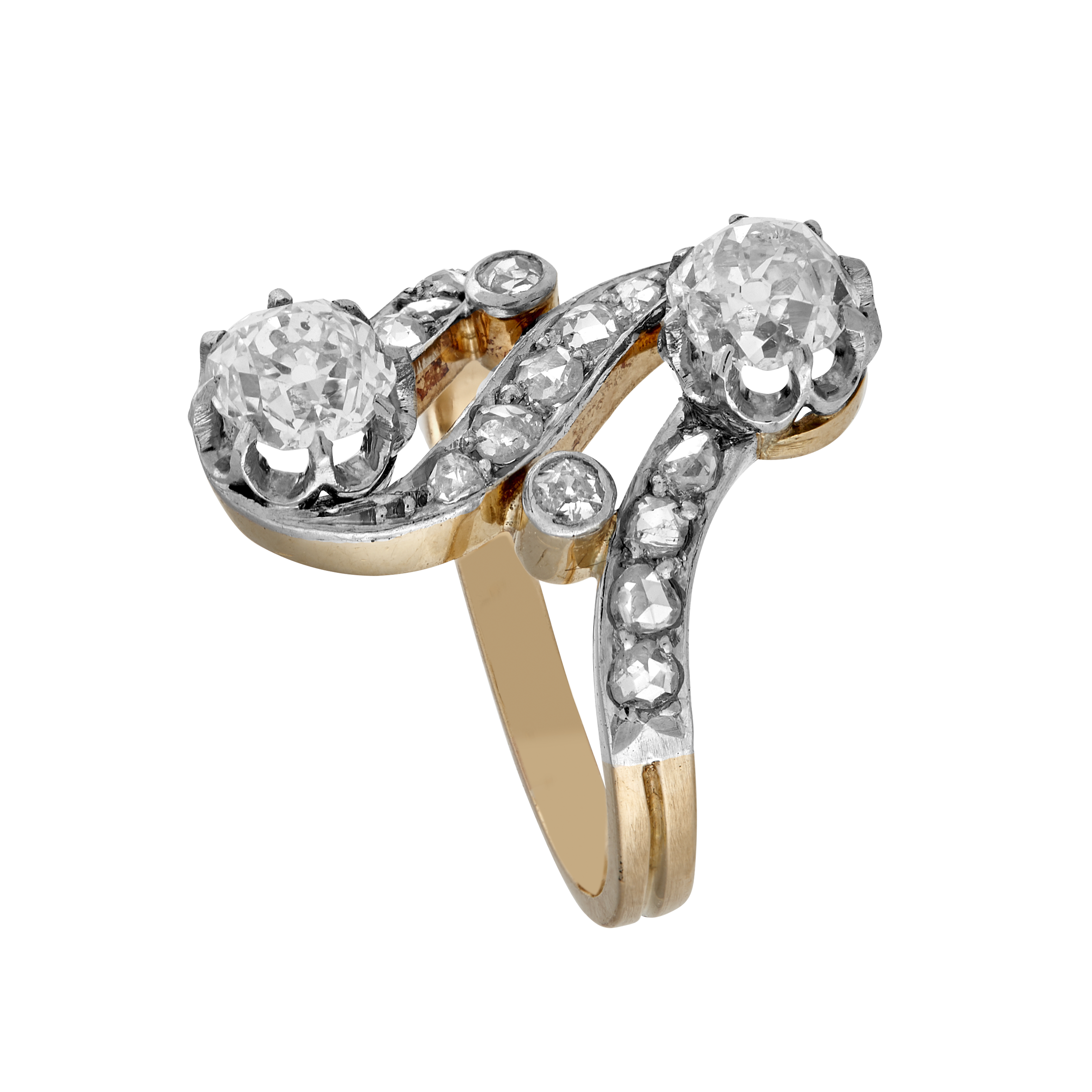 Bague Esse diamants vers 1910 Gerphagnon