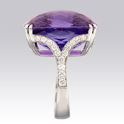 Bague Améthyste et Diamants Gerphagnon