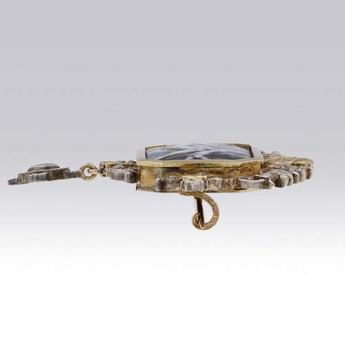 Broche émail vers 1880 Gerphagnon