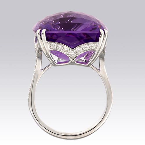 Bague Améthyste et Diamants Gerphagnon
