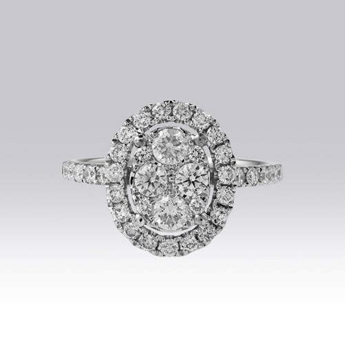 Bague ovale Brillants Gerphagnon