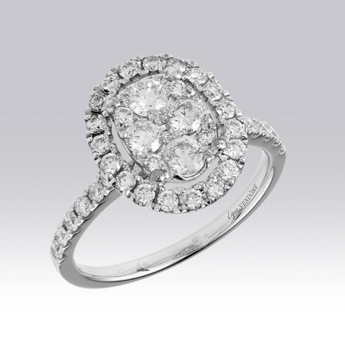 Bague ovale Brillants Gerphagnon