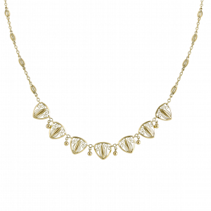 Collerette motifs filigranés vers 1910