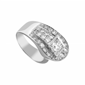 Bague "ceinture" diamants vers 1930