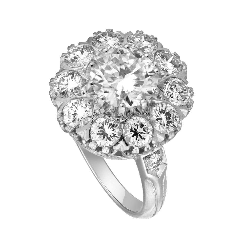 Bague Pompadour brillants 2,65 carats Gerphagnon