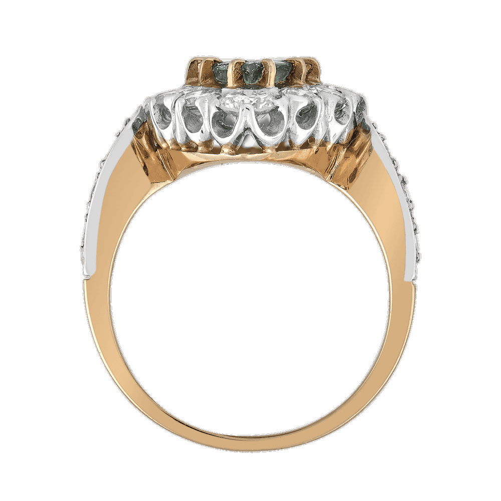 Bague émeraude poire et brillants 3 carats Gerphagnon