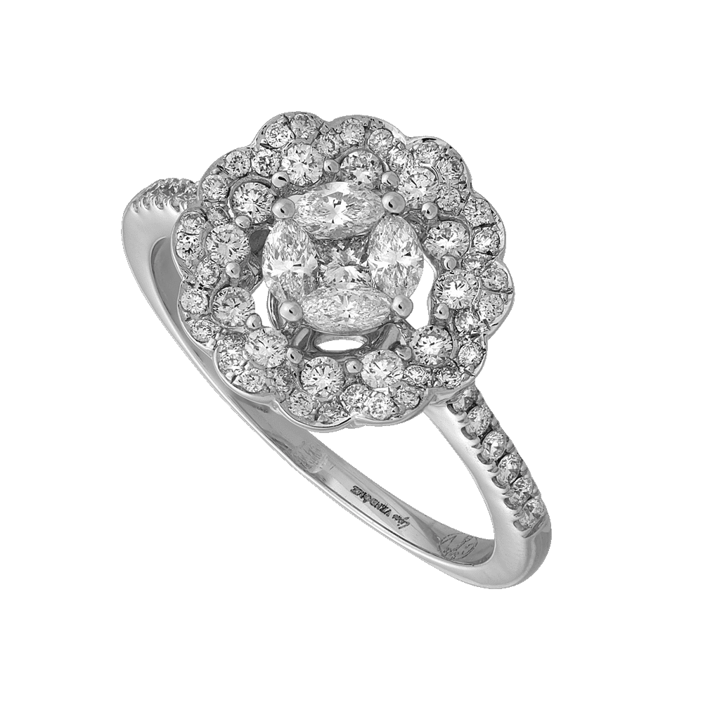 Bague marguerite brillants Gerphagnon