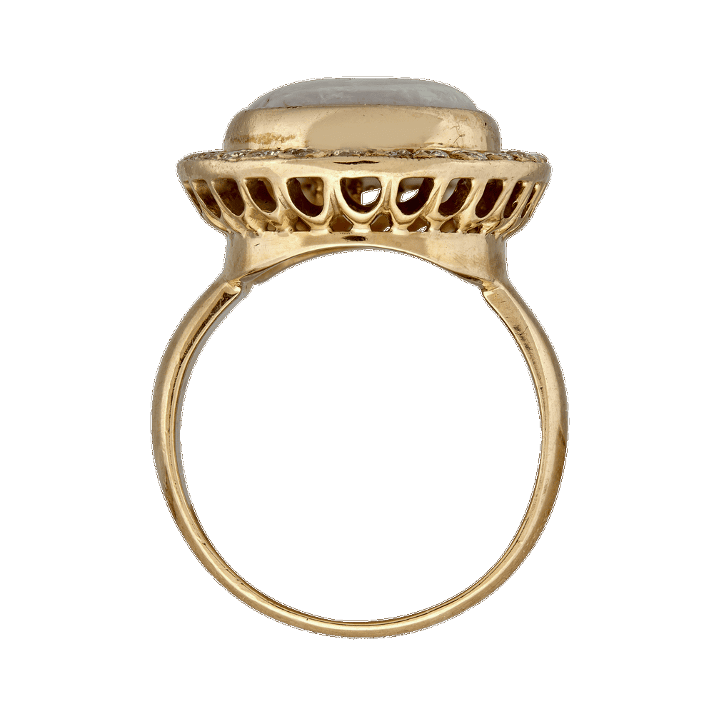 Bague opale et brillants Gerphagnon