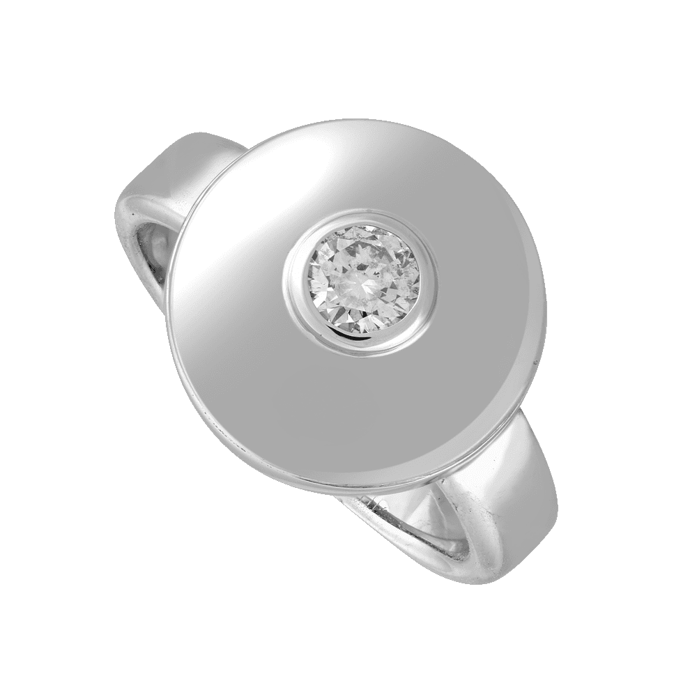 Bague disque brillant Gerphagnon