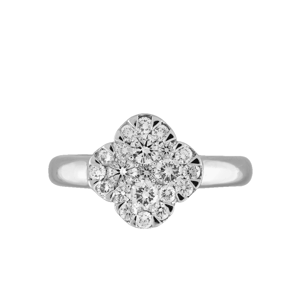 Bague losange arrondi brillants Gerphagnon