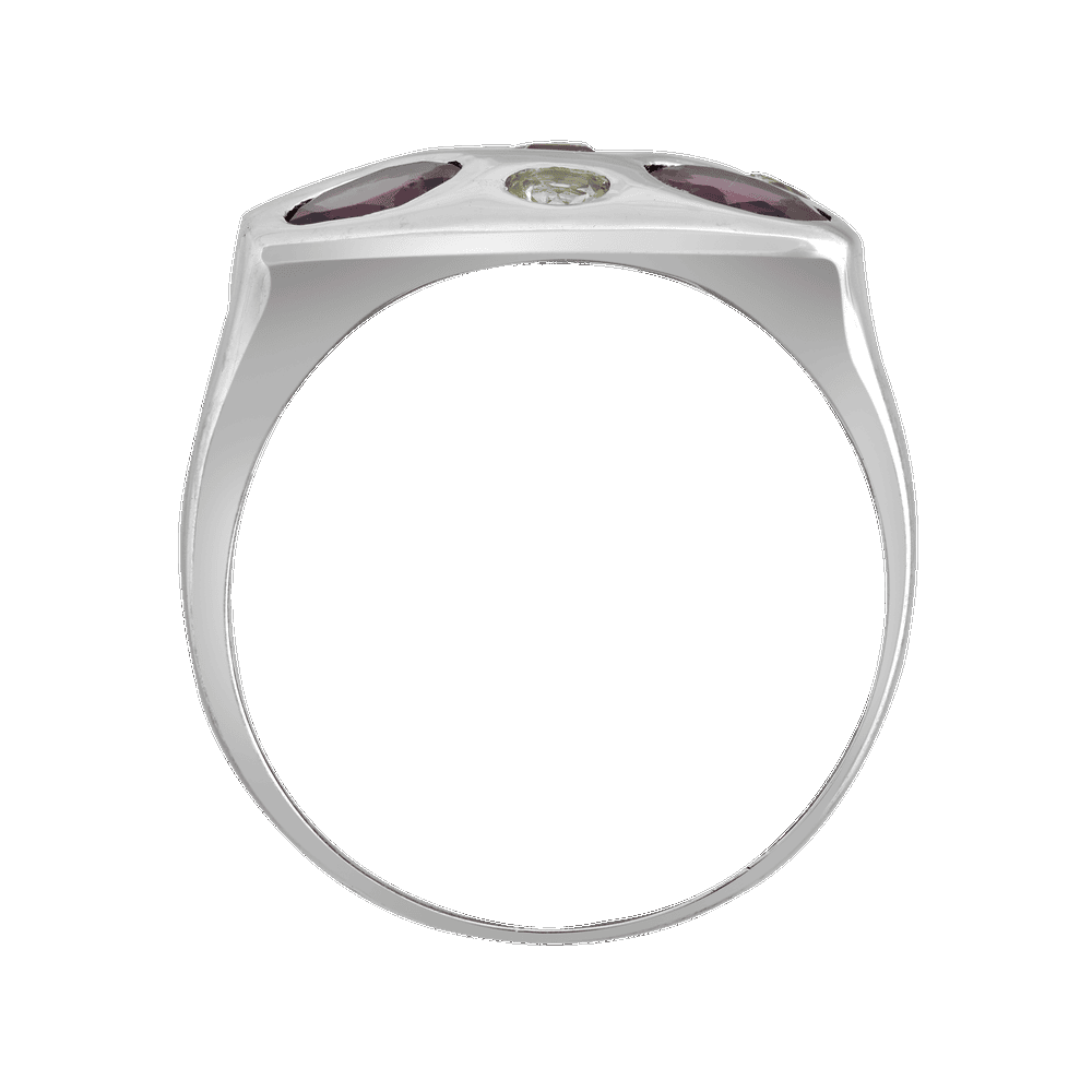 Bague carrée multipierres Gerphagnon