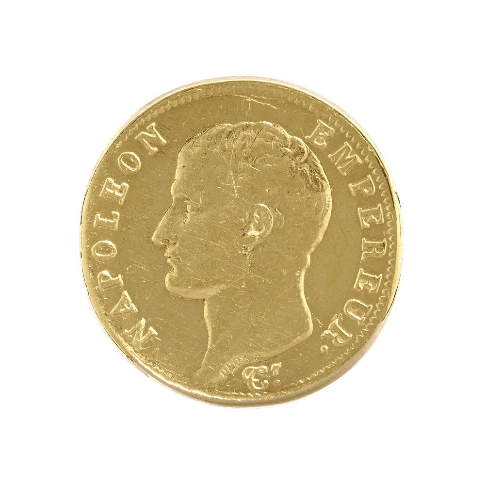 Chevalière pièce Napoleon 1er 20 Francs 1806 Gerphagnon