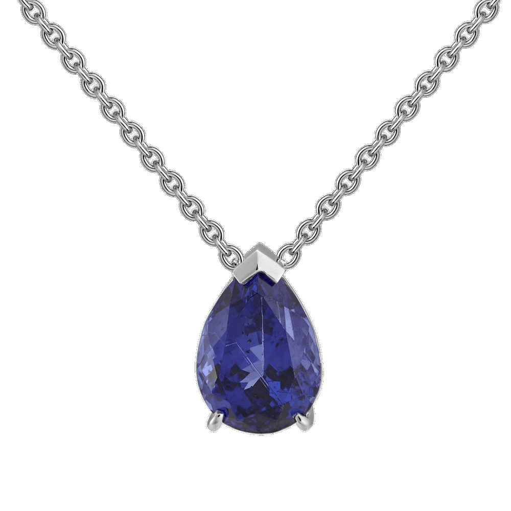 Pendentif tanzanite poire 5,13 carats Gerphagnon