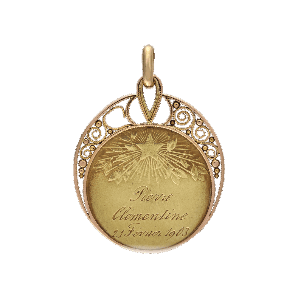 Médaille Femme "Belle Epoque " vers 1900 Gerphagnon